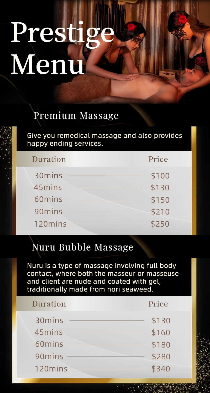 Massage Menu